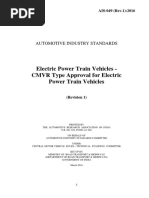 Electric Power Train Vehicles - CMVR Type Approval For Electric Power Train Vehicles