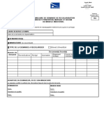 Formulaire de Demande de Regularisation Brevet D'Invention, Marque Et Dessin Ou Modele Industriel RG
