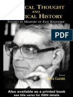 Moshe Gammer Political Thought and Political History Studies in Memory of Elie Kedourie