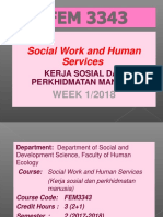 Social Work and Human Services Course Overview