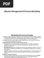 Effective Management of Service Marketing