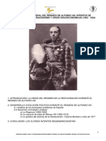 13 Panorama General Del Reinado de Alfonso XIII. Intentos de Modernización El Regeneracionismo y Crisis Socio-Económicas