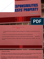 Guest property protection responsibilities