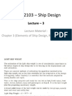NAOE 2103 - Ship Design: Lecture - 3