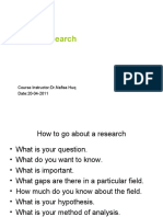 Social Research: Course Instructor:Dr - Nafisa Huq Date:20-04-2011