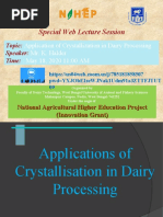 Crystallisation - Faculty Lecture