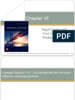 Target Costing and Cost Analysis For Pricing Decisions: Mcgraw-Hill/Irwin
