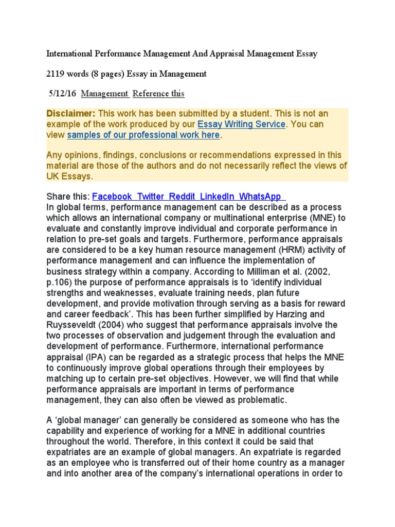 International Performance Management Insights | PDF | Performance ...