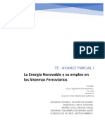 La Energía Renovable y Su Empleo en Los Sistemas Ferroviarios