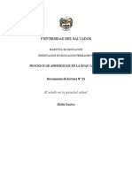 El Adulto en La Sociedad Actual - Hilda Santos