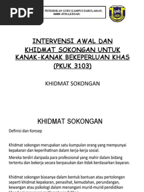 Khidmat Sokongan Pdf