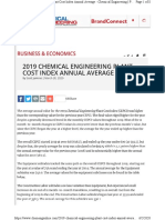 2019 Chemical Engineering Plant Cost Index Annual Average: 68share