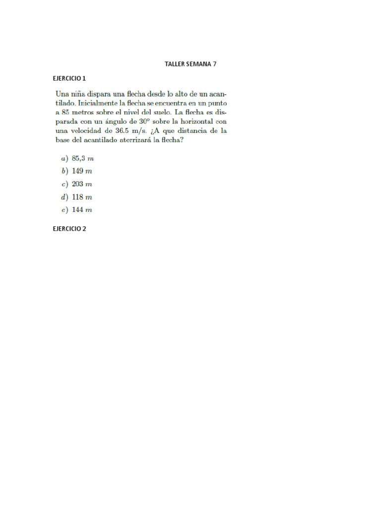 Taller Semana 7 PDF | PDF