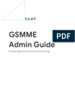 Gsmme Admin Guide: G Suite Migration For Microsoft Exchange