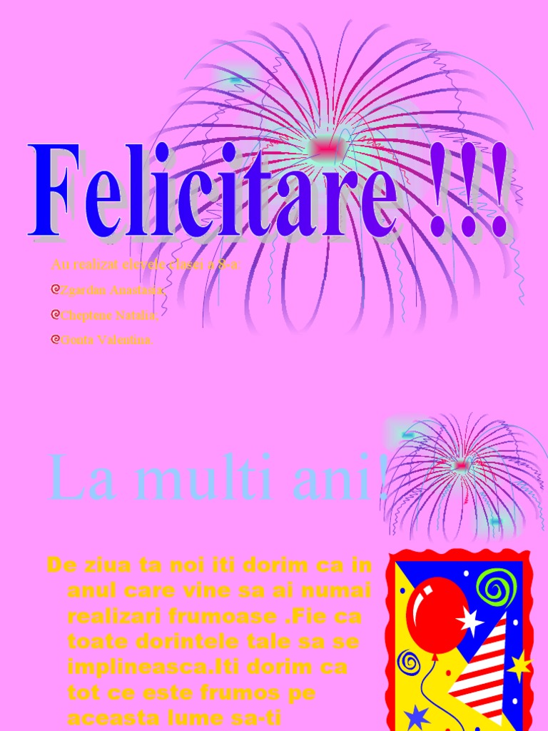 Felicitare | PDF