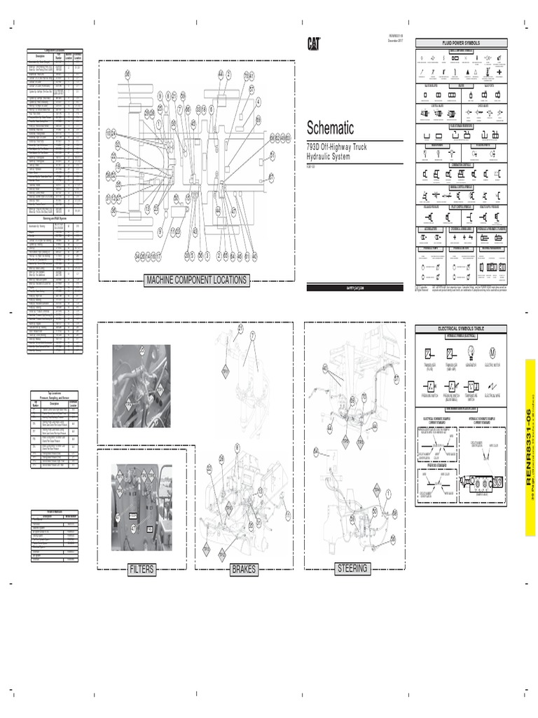 Machine Component Locations: Hydraulic System 793D Off-Highway Truck ...