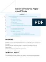 WMS (Method Statement For Concrete Repair Works)