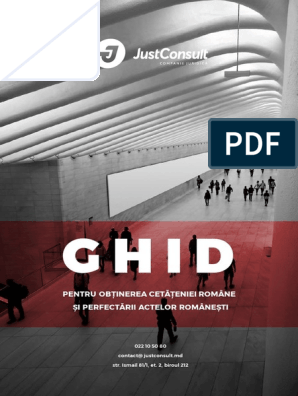 Ghid Cetatenie Romana | PDF