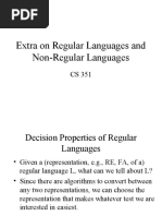 Decision Properties of Regular Language