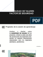 Estabilidad de Taludes Factor de Seguridad