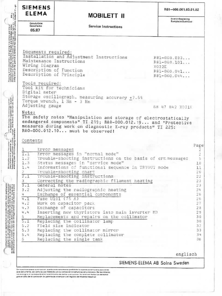 Manual Tecnico Siemens Mobilett Ii
