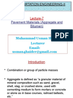 Transportation Engineering-Ii: Pavement Materials (Aggregate and Bitumen)