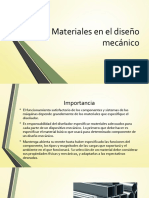 Materiales en el diseño mecánico