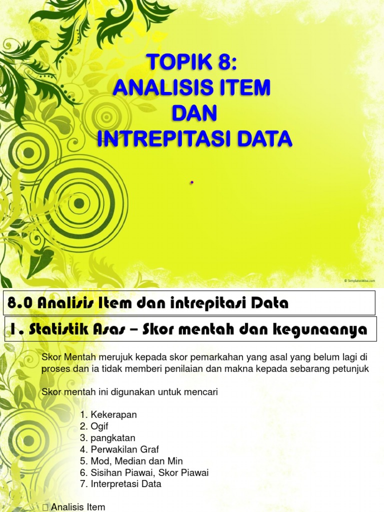 8 0 Analisis Item Dan Intrepitasi Data Edit1 Pdf