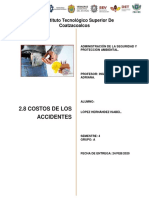 Investigacion Tema 2.8 Costos de Los Accidentes PDF
