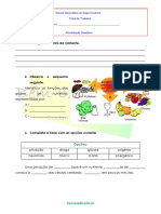 Ficha de Trabalho 1 - Alimentação Saudável