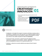 Creatividad Innovación: Administración de Empresas Y Responsabilidad Social