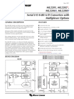 ML2281, ML2282, ML2284, ML2288 Serial I/O 8-Bit A/D Converters With Multiplexer Options