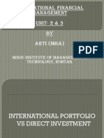 International Financial Management UNIT-2 & 3 BY Arti (Mba)