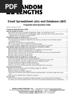 Email Spreadsheet (XLS) and Database (DBF) : Frequently Asked Questions (FAQ)