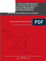 Customer Lifecycle Management practices in telecom sectors of Sri Lanka and Bangladesh