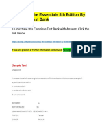 Sociology the Essentials 8th Edition by Andersen-Test Bank