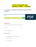 Structure & Function of the Body 13th Edition by Thibodeau & Patton – Test Bank