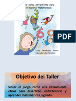 El Juego como herramienta para aprender nociones matemáticas PFP 10.11.19