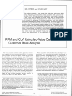 RFM and CLV: Using Iso-Value Curves For Customer Base Analysis
