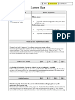 Lesson Plan: Materials Main Aims