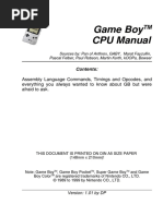 Game Boy CPU Manual