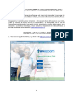 Guia de Uso de La Plataforma de Conferencias Zoom PDF