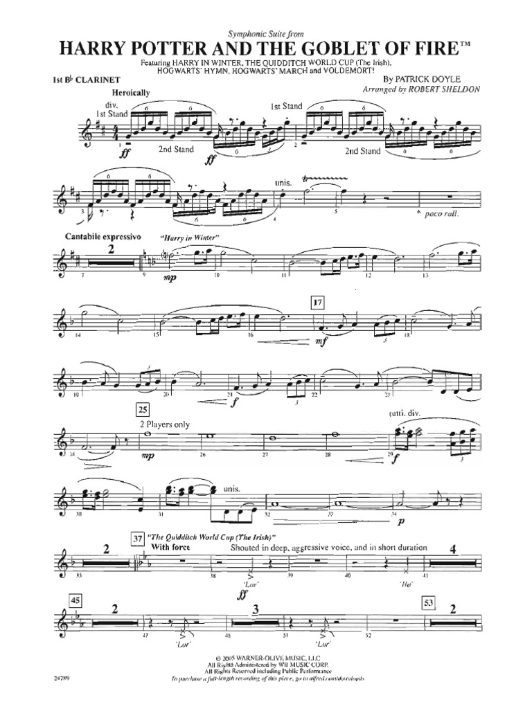 Harry Potter-Clarinet | PDF