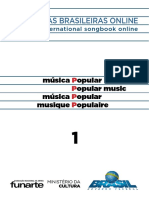 Songbook de Música Popular Brasileira - Vol. 1 - Partitura para Voz e Cifra