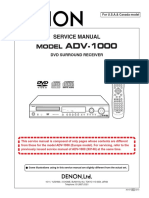 DVD Surround Receiver ADV-1000 Disassembly Guide