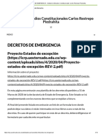 DECRETOS DE EMERGENCIA - Instituto de Estudios Constitucionales Carlos Restrepo Piedrahita