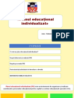 Planul Educațional Individualizat : Autor: Studentul Anului II Flocea Ion, gr.21 FR Controlat:: Balțat Lilia