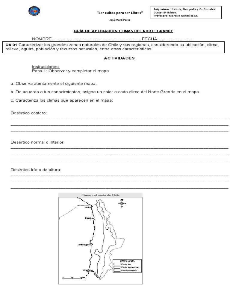 Climas del Norte Grande de Chile | PDF | Geografía Física | Geografía