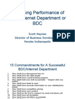 BDC - Increasing Performance