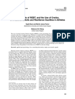 The effects of REBT, and the use of credos, on irrational beliefs and resiience qualities in athletes